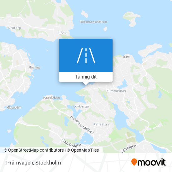 Pråmvägen karta