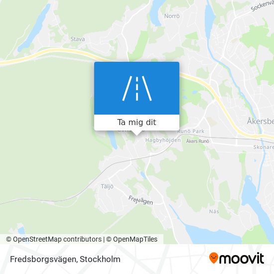 Fredsborgsvägen karta