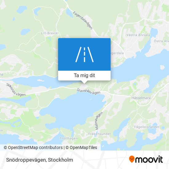 Snödroppevägen karta