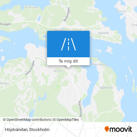 Höjdvändan karta