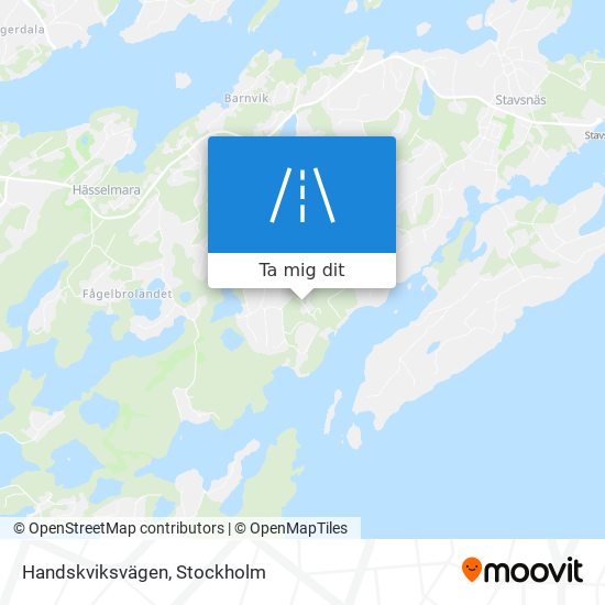 Handskviksvägen karta