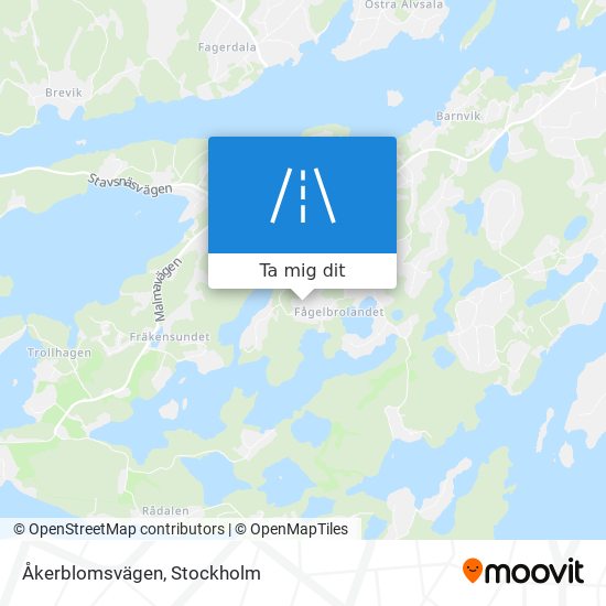 Åkerblomsvägen karta