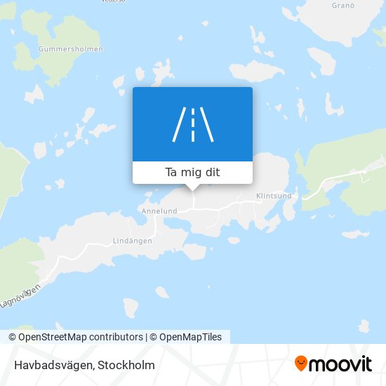 Havbadsvägen karta