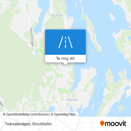 Tvärsalavägen karta