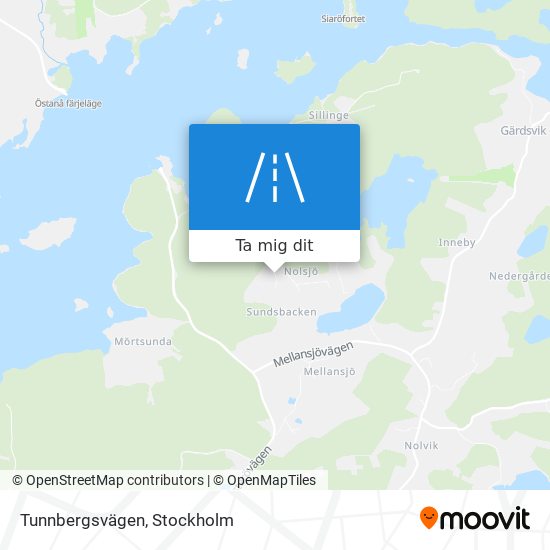 Tunnbergsvägen karta