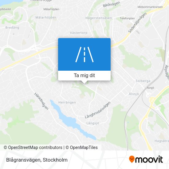 Blågransvägen karta