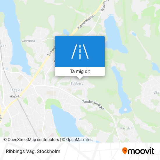 Ribbings Väg karta