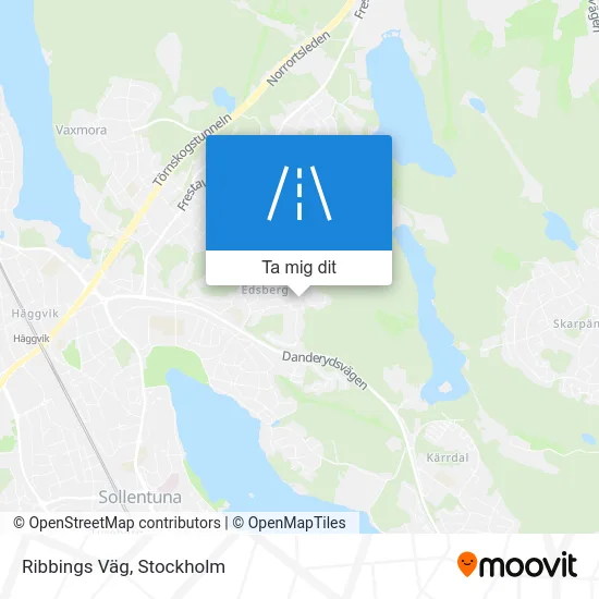 Ribbings Väg karta