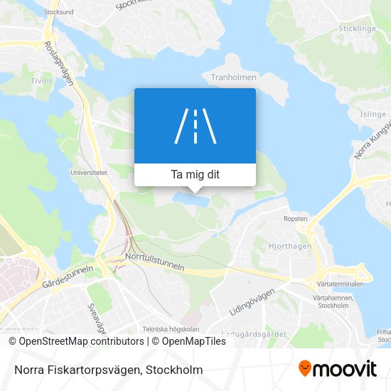 Norra Fiskartorpsvägen karta