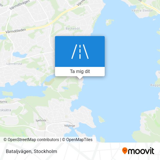 Bataljvägen karta
