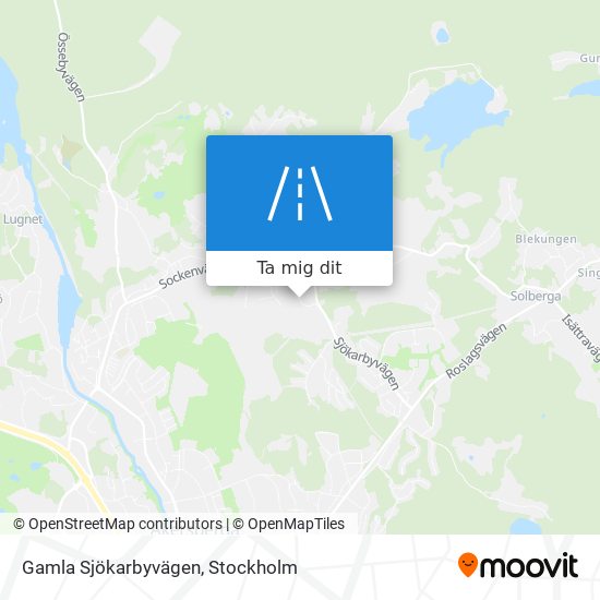 Gamla Sjökarbyvägen karta