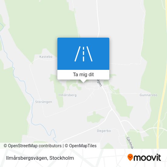 Ilmårsbergsvägen karta