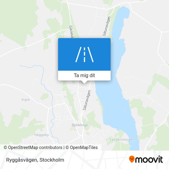 Ryggåsvägen karta