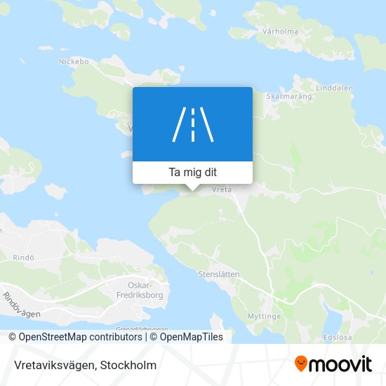 Vretaviksvägen karta