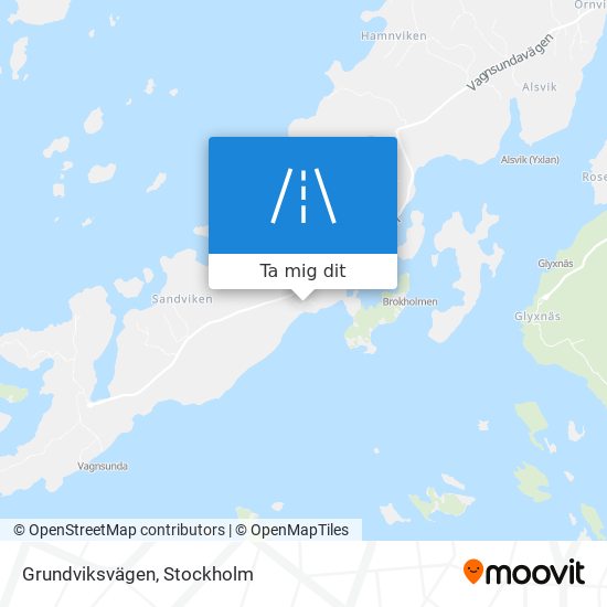 Grundviksvägen karta