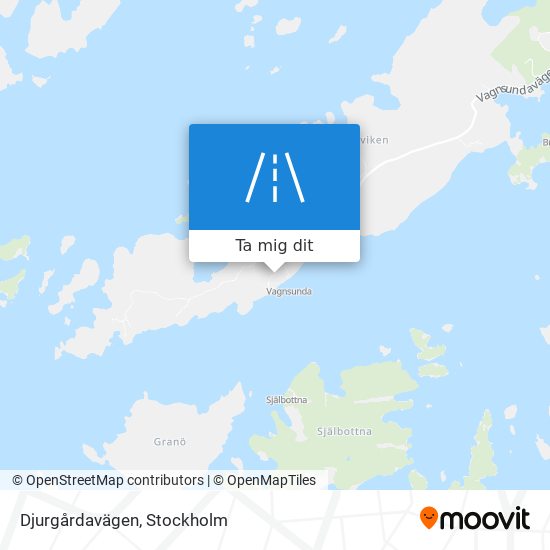 Djurgårdavägen karta