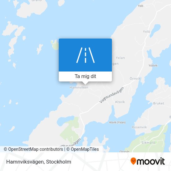 Hamnviksvägen karta