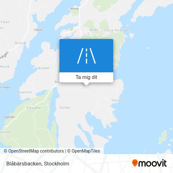Blåbärsbacken karta