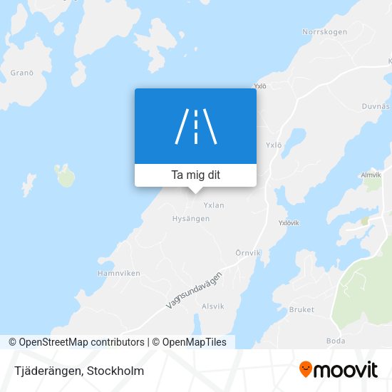 Tjäderängen karta