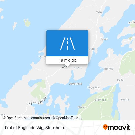 Frotiof Englunds Väg karta