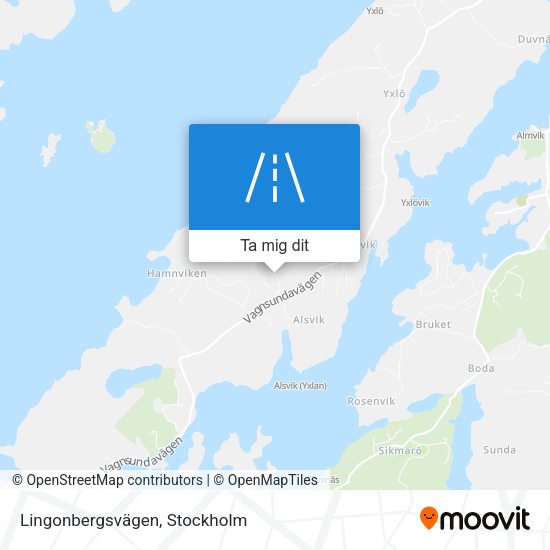 Lingonbergsvägen karta