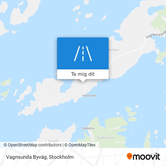 Vagnsunda Byväg karta