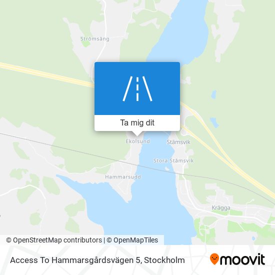 Access To Hammarsgårdsvägen 5 karta