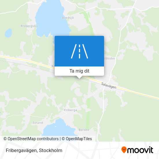 Fribergavägen karta