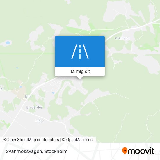 Svanmossvägen karta