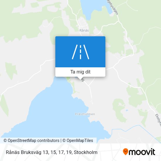 Rånäs Bruksväg 13, 15, 17, 19 karta