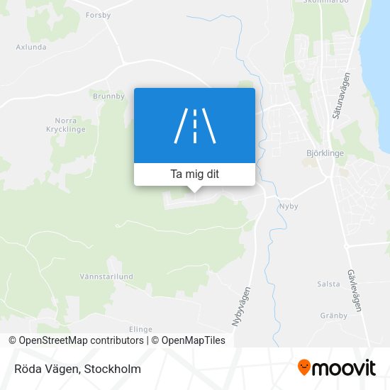 Röda Vägen karta
