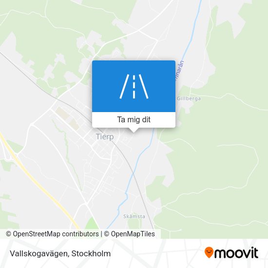 Vallskogavägen karta