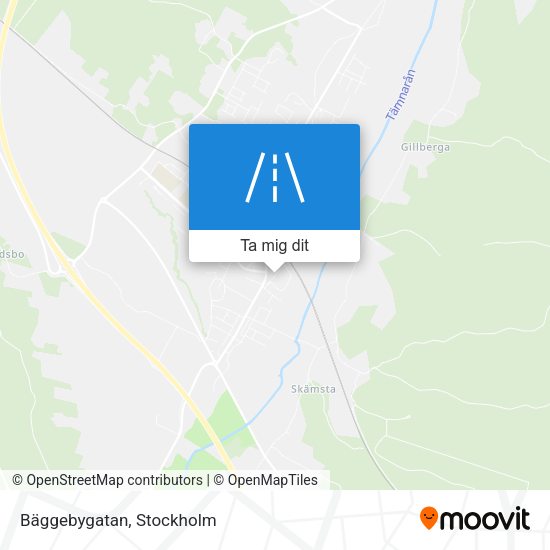 Bäggebygatan karta