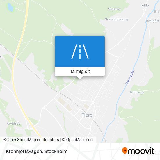 Kronhjortsvägen karta