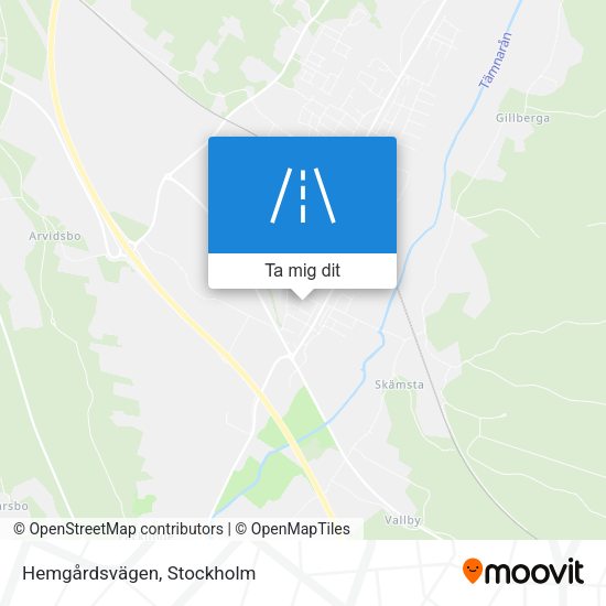 Hemgårdsvägen karta
