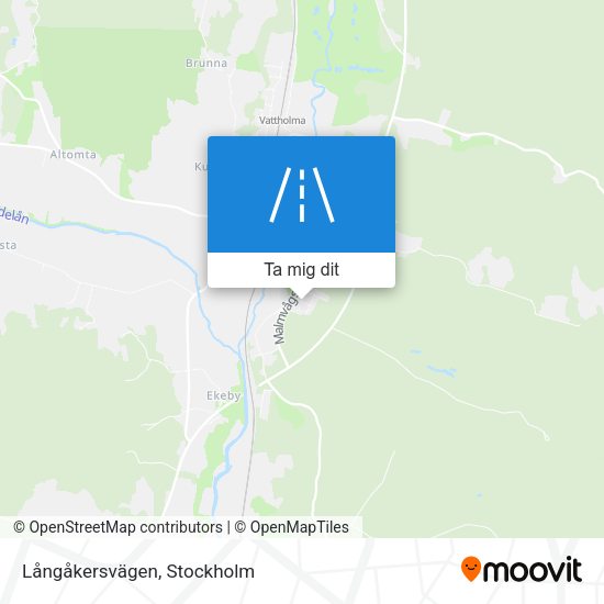 Långåkersvägen karta