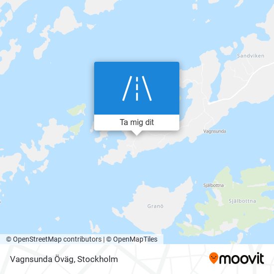 Vagnsunda Öväg karta