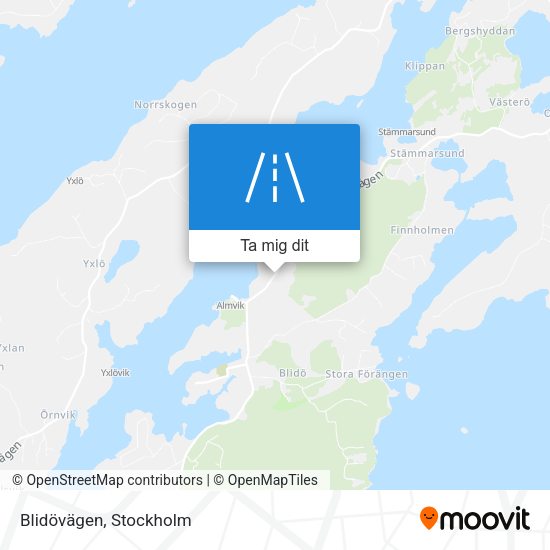 Blidövägen karta