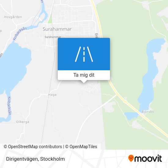 Dirigentvägen karta