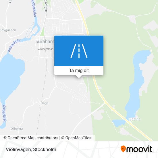 Violinvägen karta