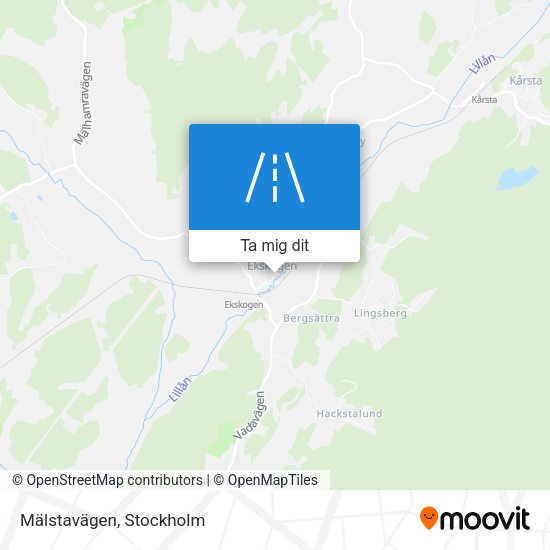 Mälstavägen karta