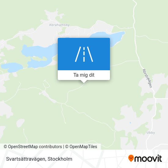 Svartsättravägen karta