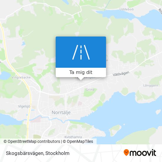 Skogsbärsvägen karta