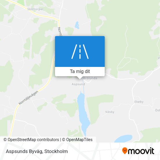Aspsunds Byväg karta