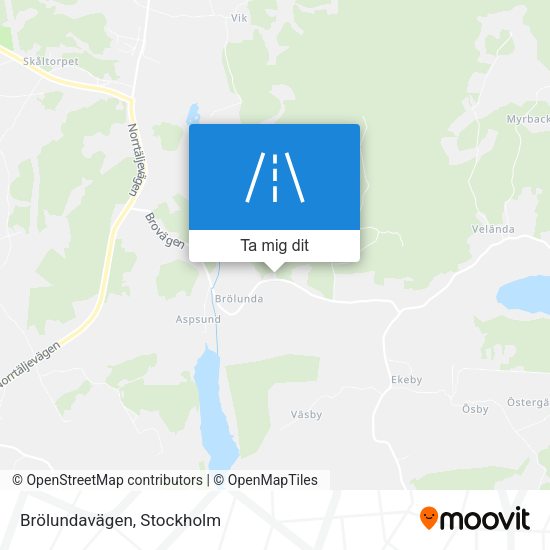 Brölundavägen karta