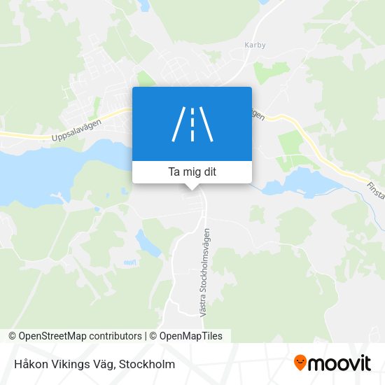 Håkon Vikings Väg karta