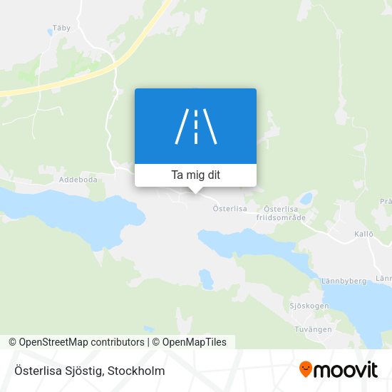 Österlisa Sjöstig karta