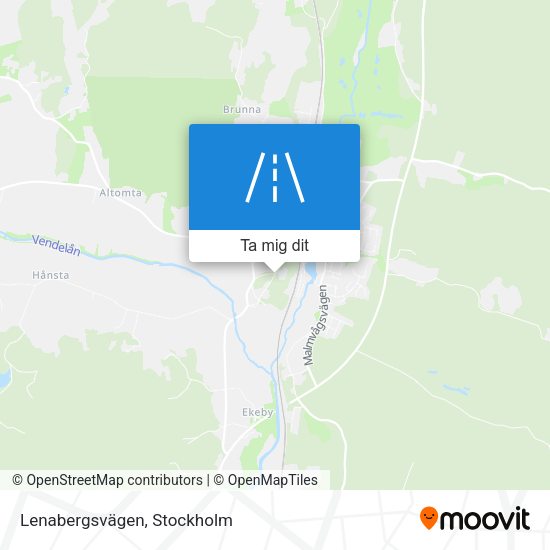 Lenabergsvägen karta