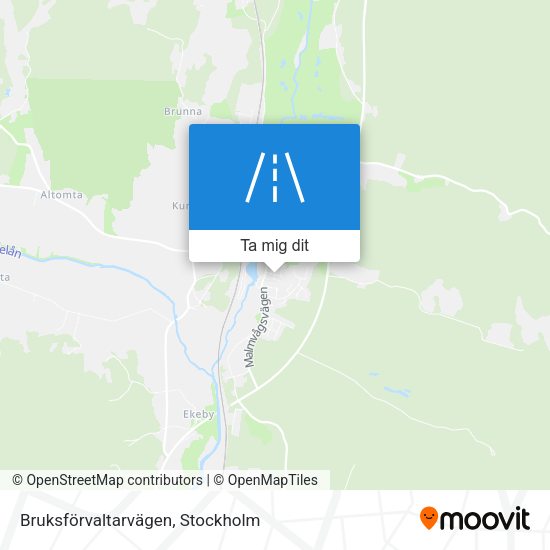 Bruksförvaltarvägen karta