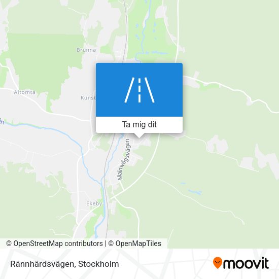 Rännhärdsvägen karta
